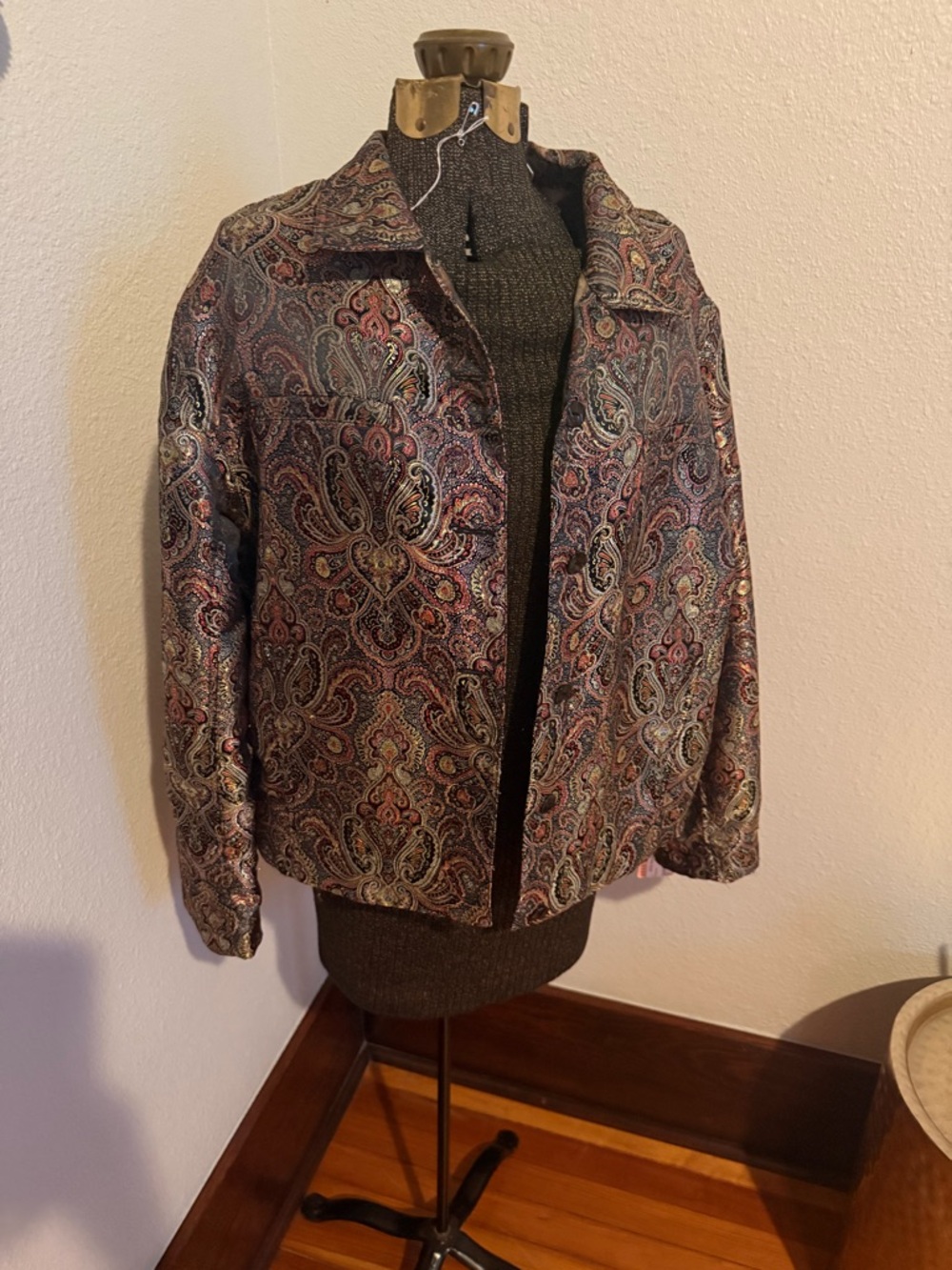 Unique Vintage Paisley Jacquard Jacket